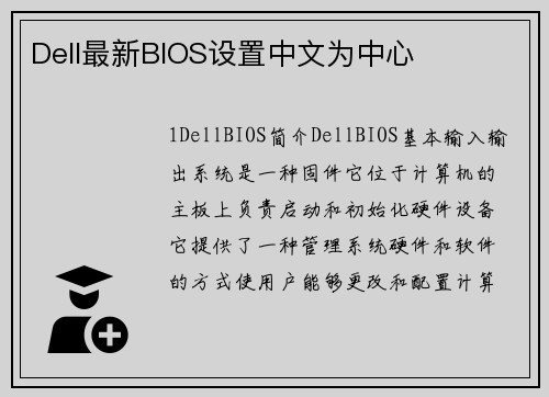 Dell最新BIOS设置中文为中心